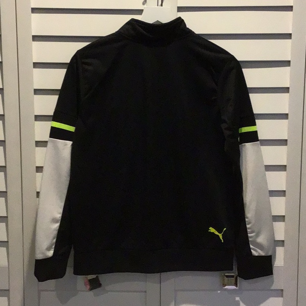 Puma NWT Boy Teen Youth Black Zip up Jacket with Pockets. - Picture 4 of 6